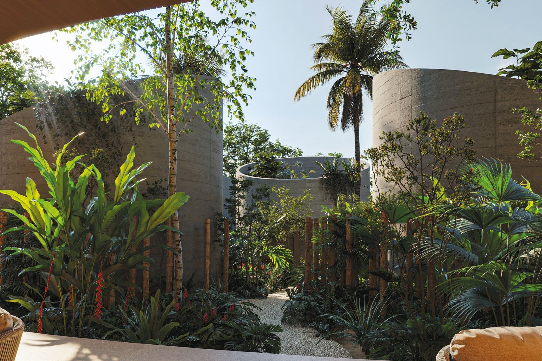 Jardines, senderos y privacidad